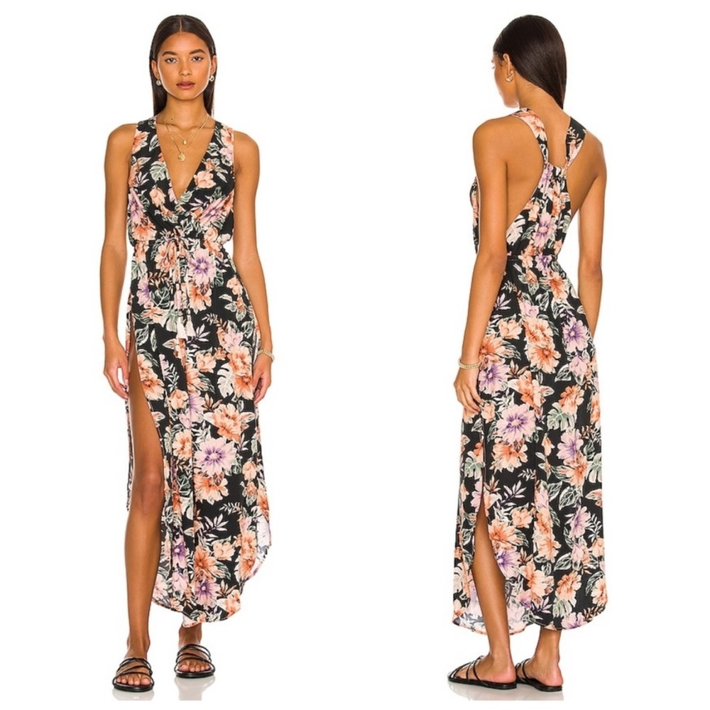 NWT L*Space Kenzie Coverup Dress Forget Me Not Floral M